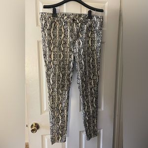 wild fable snakeskin snake skin python black cream high rise skinny jeans
